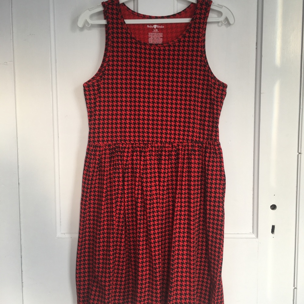 Houndstooth tank dress
